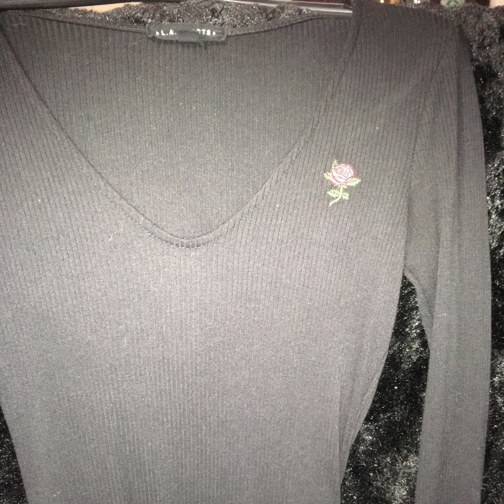 Black rose body suit